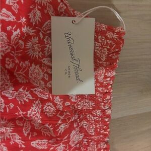 Universal Thread Red Floral Skirt